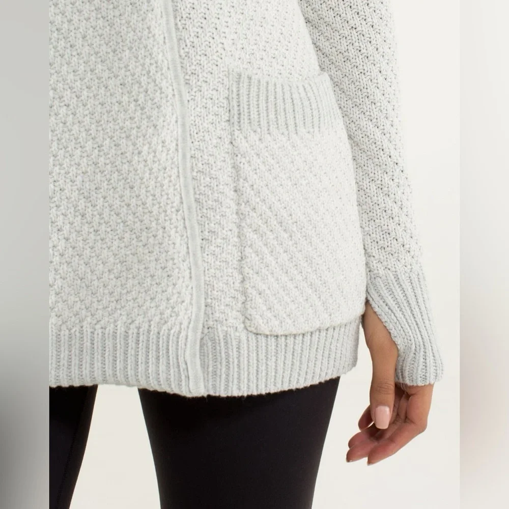 Lululemon Post Practice Cardi Cardigan Button Up Long Sleeve Knit Wrap